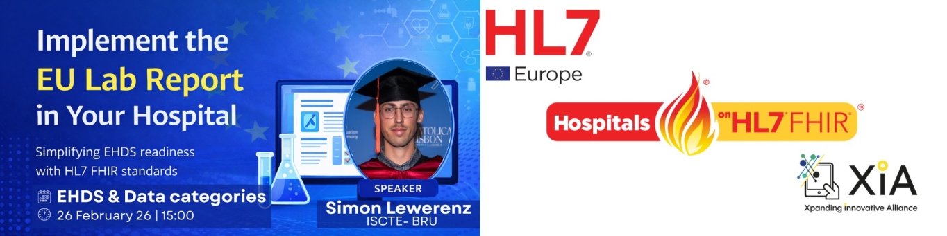 “Implement the EU lab report in your hospital” webinar series by Hospitals on FHIR, in collaboration with HL7 Europe and the XIA Project