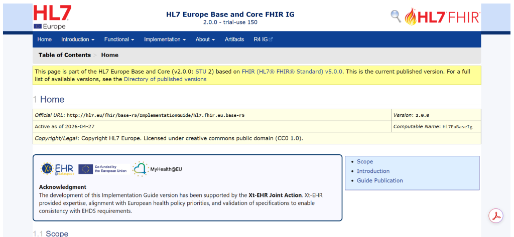 HL7 Europe has published Base and Core FHIR Implementation Guides ...