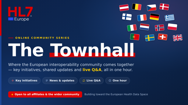 The HL7 Europe Townhall: a preview on Málaga and Pisa